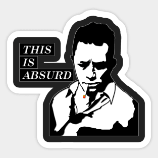 Albert Camus Absurd (colored) Sticker